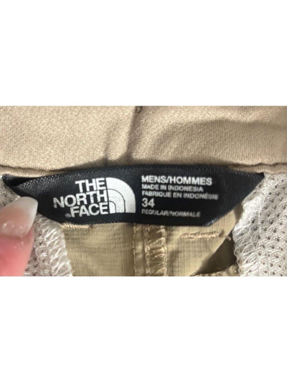 The North Face Class V Mens 34 Cargo Shorts Tan Beige Khaki Hiking Gorpcore - Picture 10 of 10